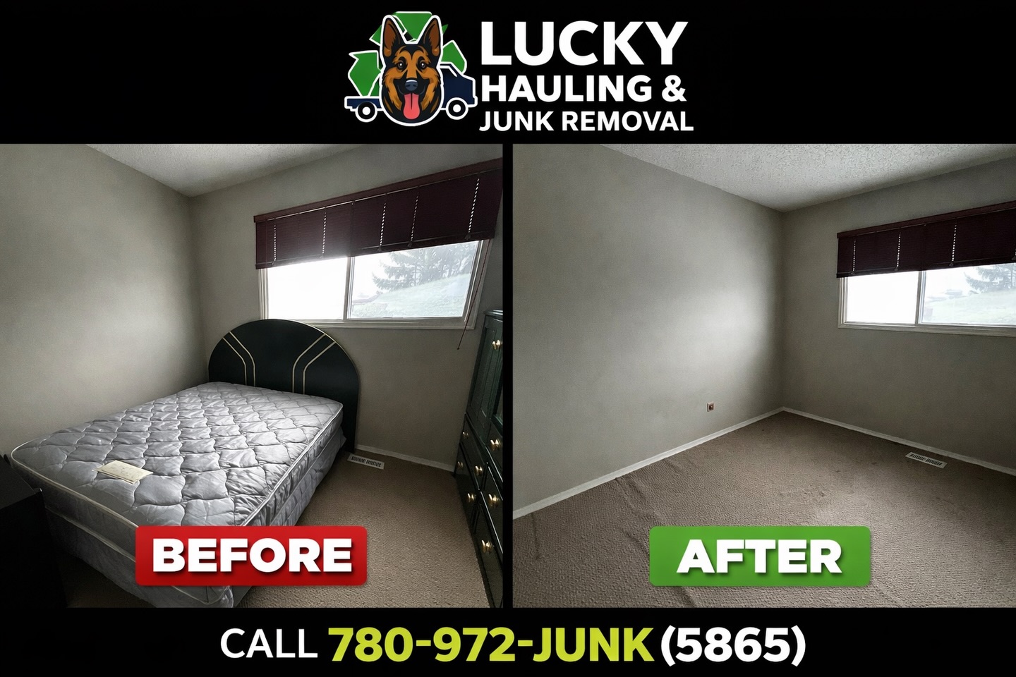 Lucky Hauling Full Room Cleanout