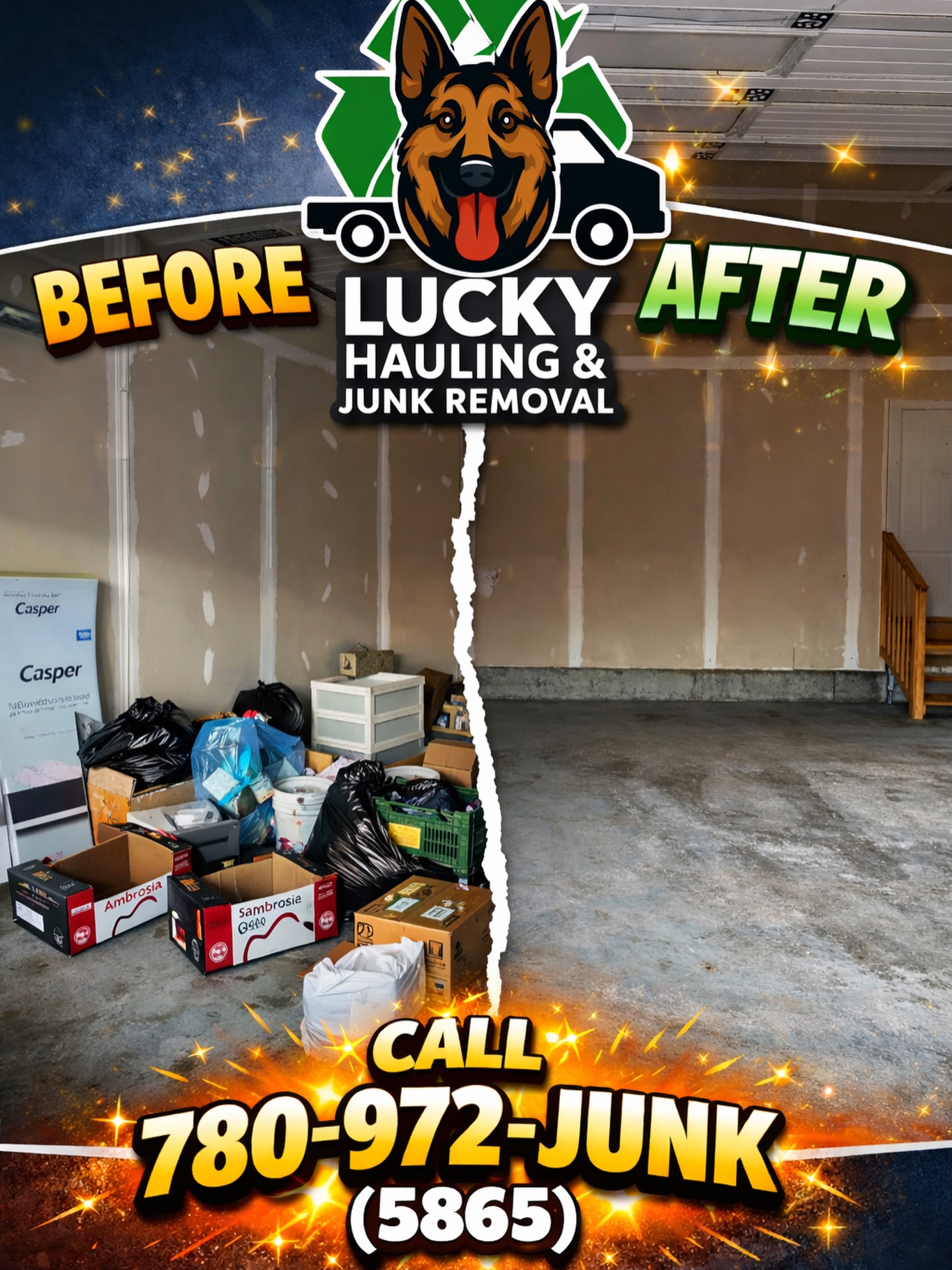 Lucky Hauling team at work